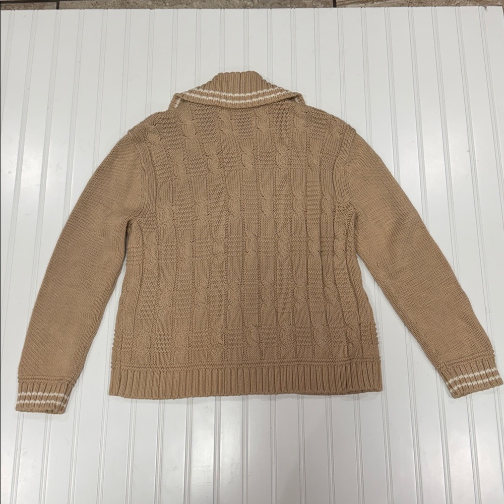 Talbots Cable Knit Sweater With Toggle Buttons Si… - image 6